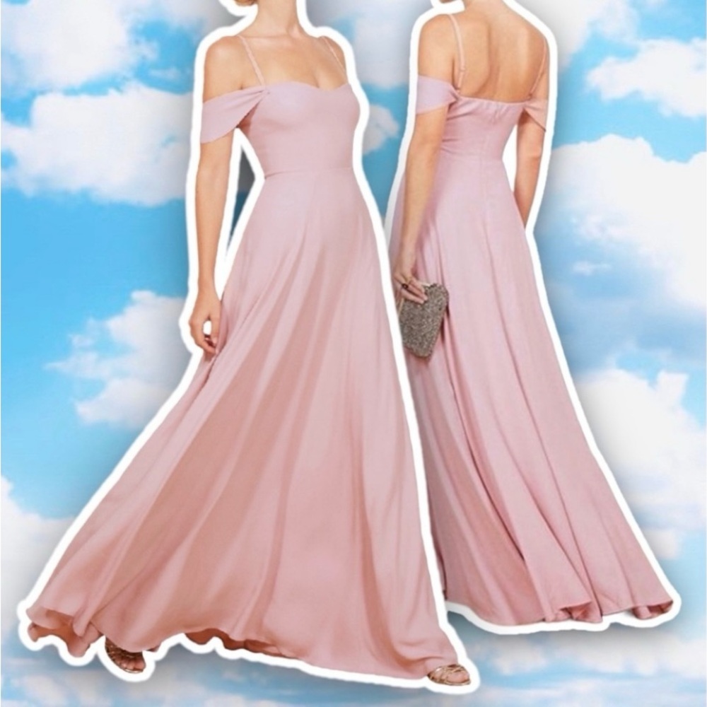 NWT REFORMATION Poppy Dress Blush Pink Bridal Party Bridesmaid Wedding Petite